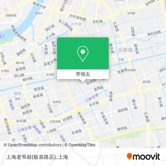 上海老爷叔(板泉路店)地图
