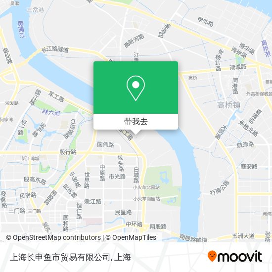 上海长申鱼市贸易有限公司地图