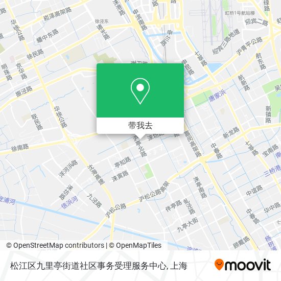 松江区九里亭街道社区事务受理服务中心地图