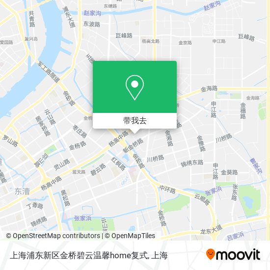 上海浦东新区金桥碧云温馨home复式地图