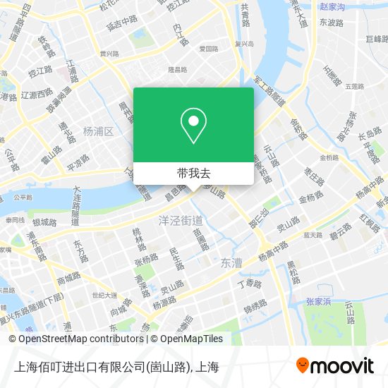 上海佰叮进出口有限公司(崮山路)地图