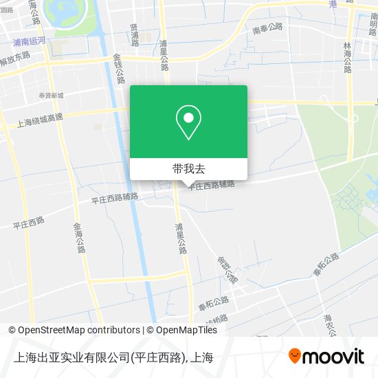 上海出亚实业有限公司(平庄西路)地图