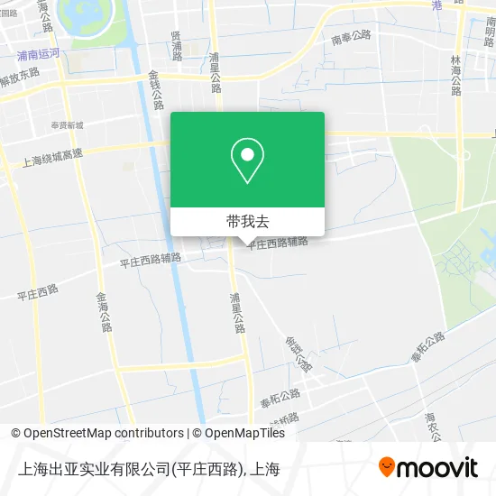 上海出亚实业有限公司(平庄西路)地图