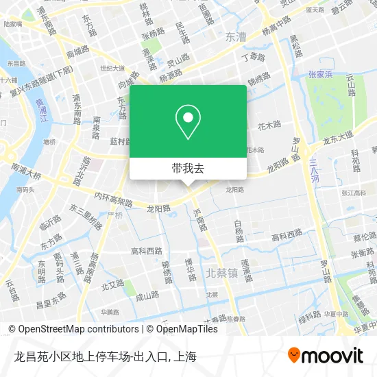 龙昌苑小区地上停车场-出入口地图