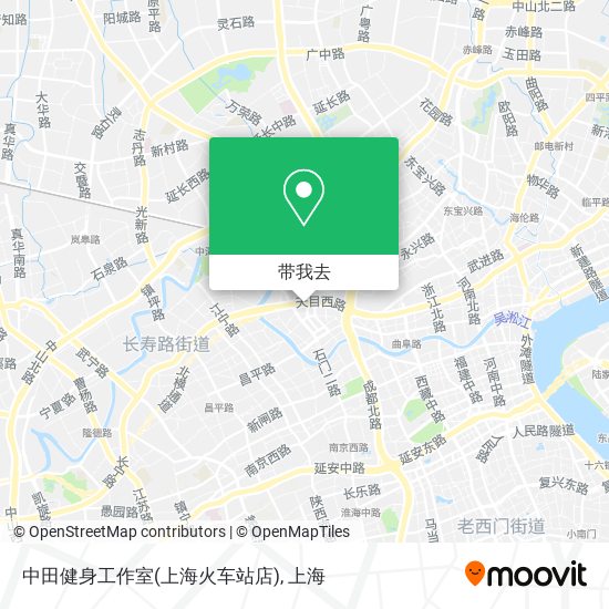 中田健身工作室(上海火车站店)地图