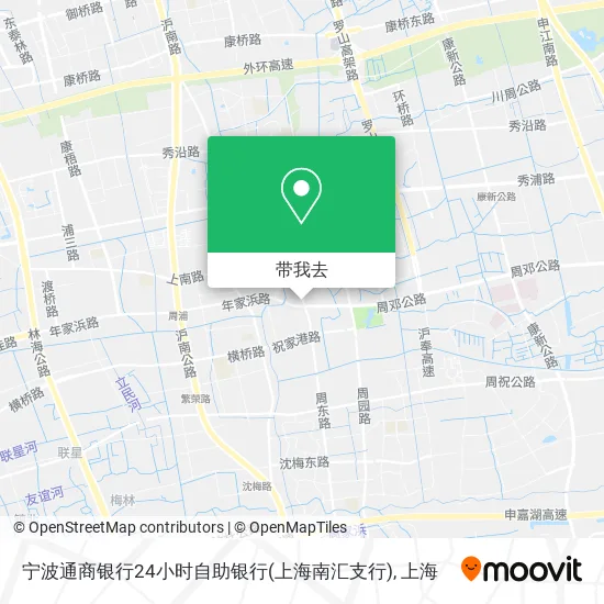 宁波通商银行24小时自助银行(上海南汇支行)地图