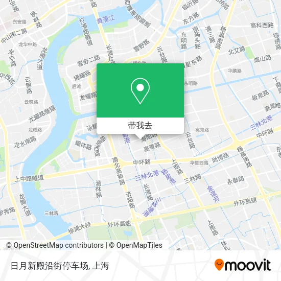 日月新殿沿街停车场地图