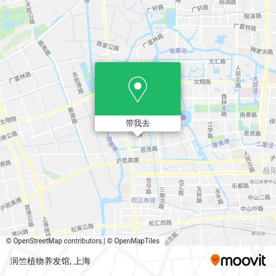 润竺植物养发馆地图