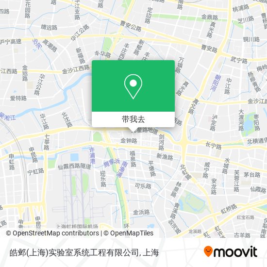 皓邺(上海)实验室系统工程有限公司地图