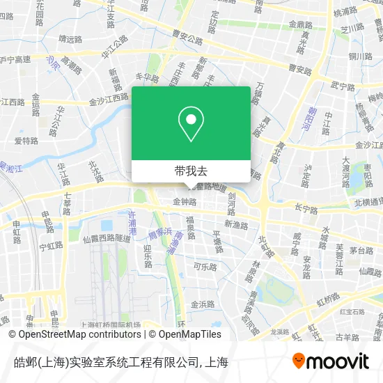 皓邺(上海)实验室系统工程有限公司地图