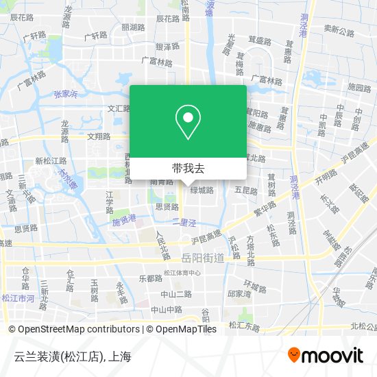 云兰装潢(松江店)地图