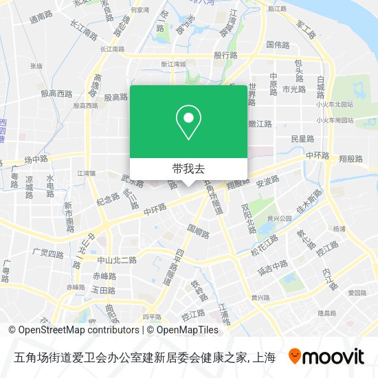五角场街道爱卫会办公室建新居委会健康之家地图