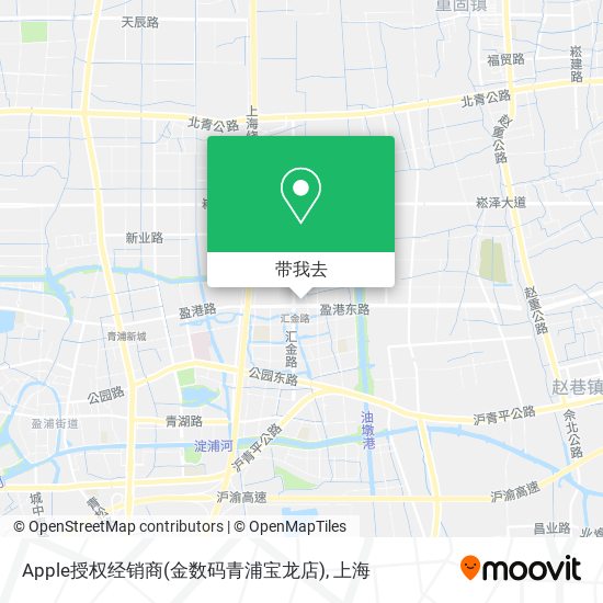 Apple授权经销商(金数码青浦宝龙店)地图