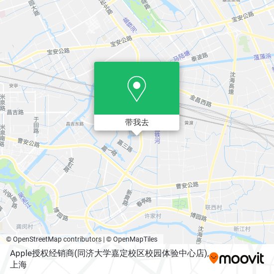 Apple授权经销商(同济大学嘉定校区校园体验中心店)地图
