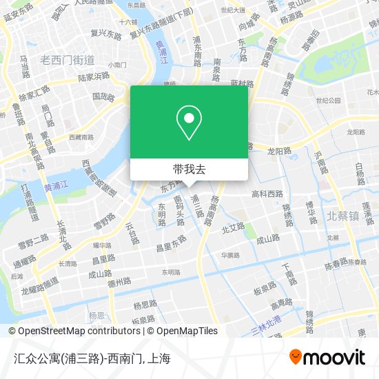 汇众公寓(浦三路)-西南门地图