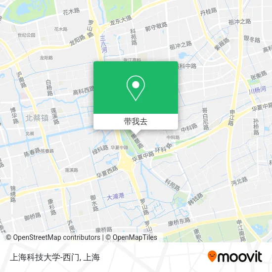 上海科技大学-西门地图