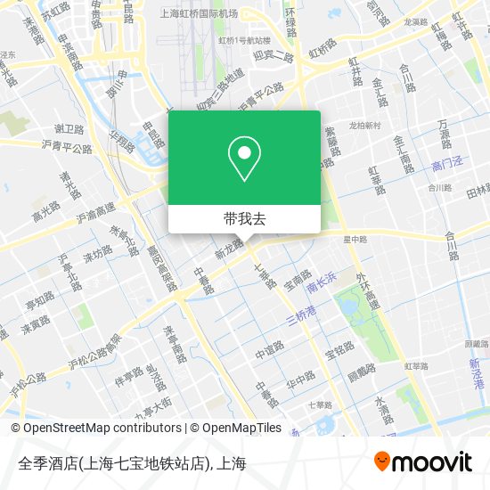 全季酒店(上海七宝地铁站店)地图