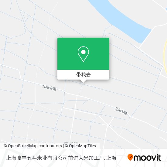 上海瀛丰五斗米业有限公司前进大米加工厂地图