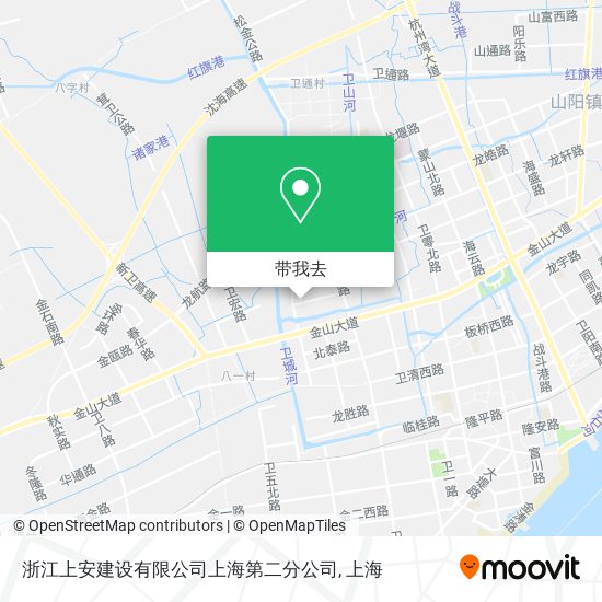 浙江上安建设有限公司上海第二分公司地图