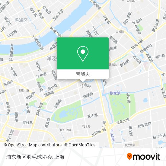 浦东新区羽毛球协会地图