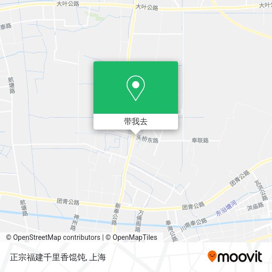 正宗福建千里香馄饨地图