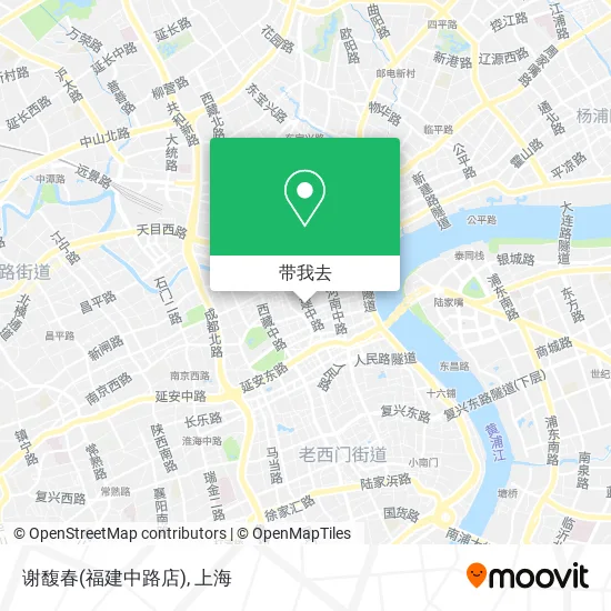 谢馥春(福建中路店)地图