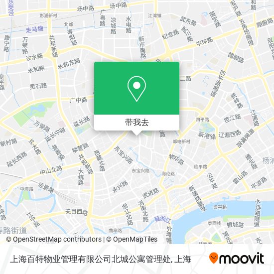 上海百特物业管理有限公司北城公寓管理处地图