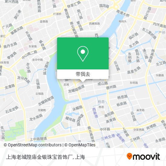 上海老城隍庙金银珠宝首饰厂地图