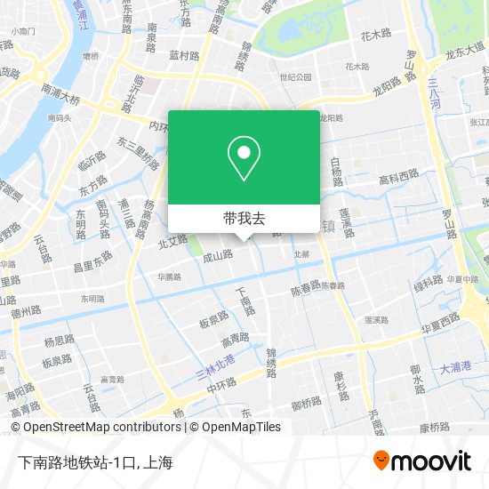 下南路地铁站-1口地图