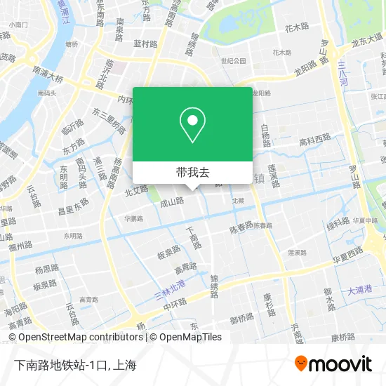 下南路地铁站-1口地图