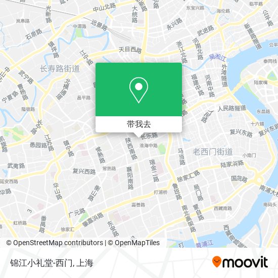 锦江小礼堂-西门地图