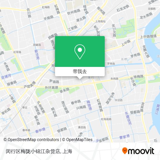 闵行区梅陇小锦江杂货店地图