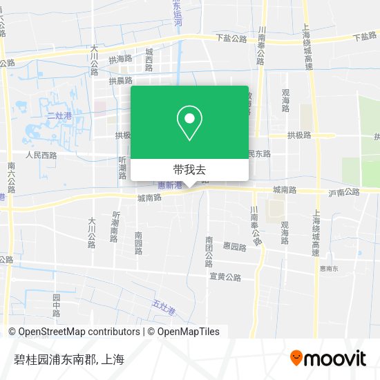 碧桂园浦东南郡地图