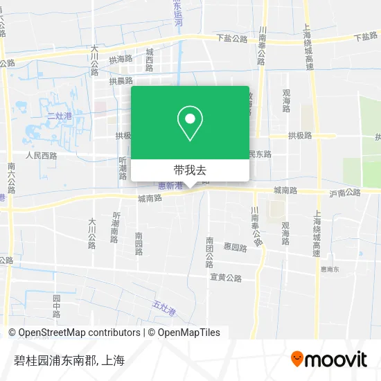 碧桂园浦东南郡地图