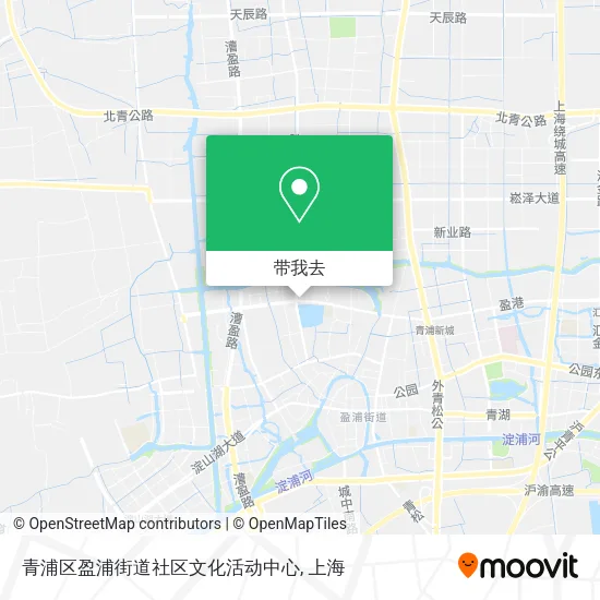 青浦区盈浦街道社区文化活动中心地图