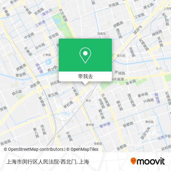 上海市闵行区人民法院-西北门地图