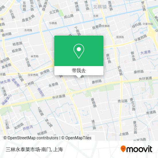 三林永泰菜市场-南门地图