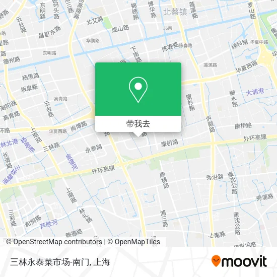 三林永泰菜市场-南门地图