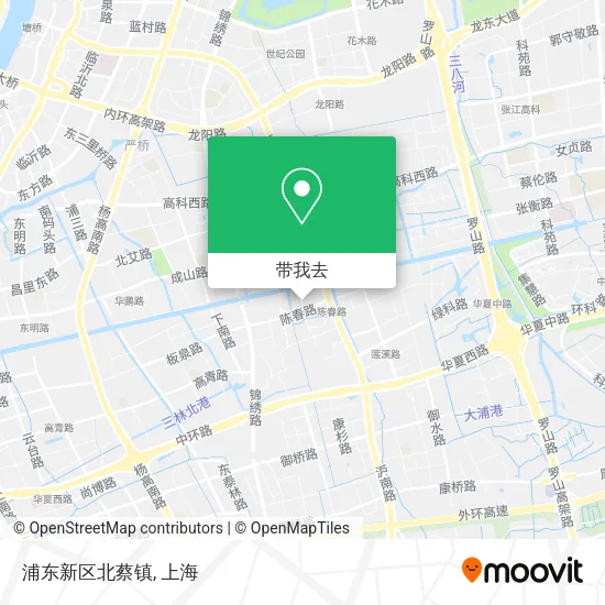 浦东新区北蔡镇地图