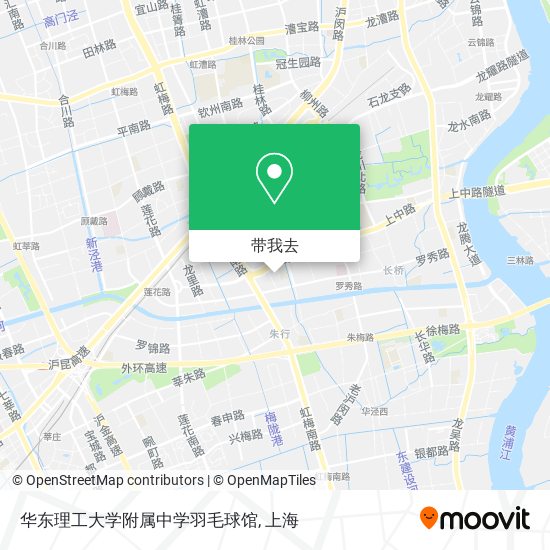 华东理工大学附属中学羽毛球馆地图