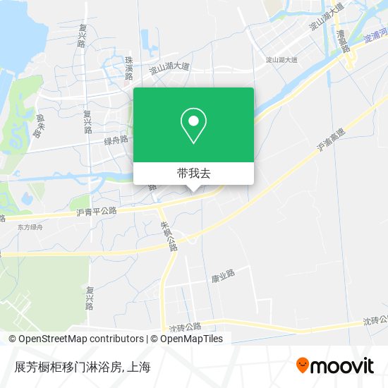 展芳橱柜移门淋浴房地图