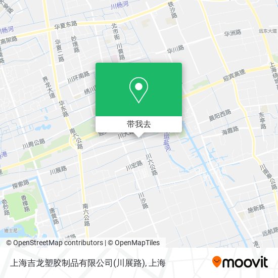 上海吉龙塑胶制品有限公司(川展路)地图