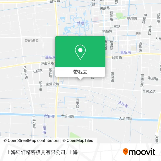 上海延轩精密模具有限公司地图