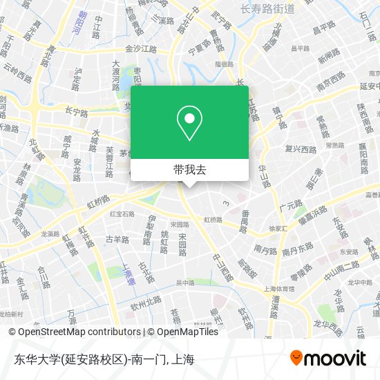 东华大学(延安路校区)-南一门地图