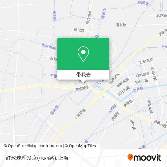 红玫瑰理发店(枫丽路)地图