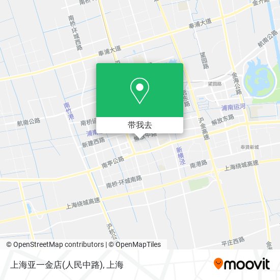 上海亚一金店(人民中路)地图