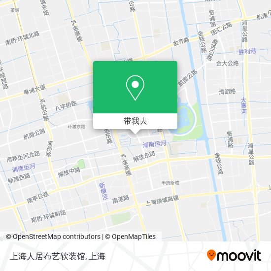 上海人居布艺软装馆地图