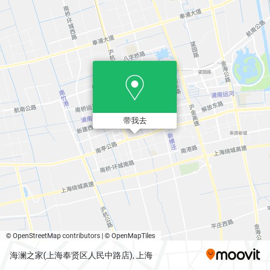 海澜之家(上海奉贤区人民中路店)地图