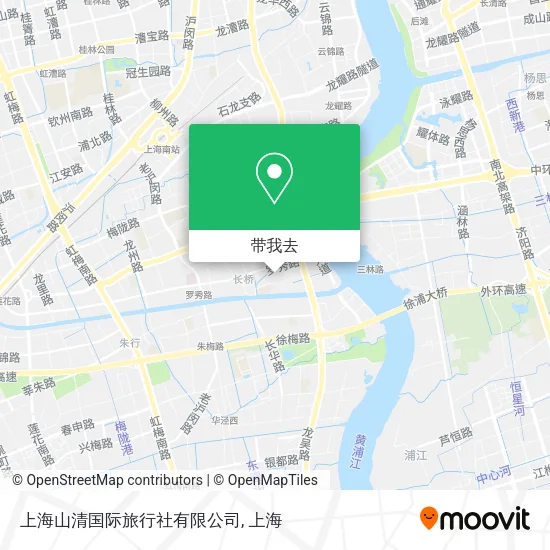 上海山清国际旅行社有限公司地图
