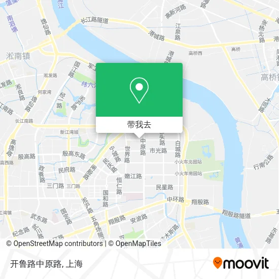 开鲁路中原路地图